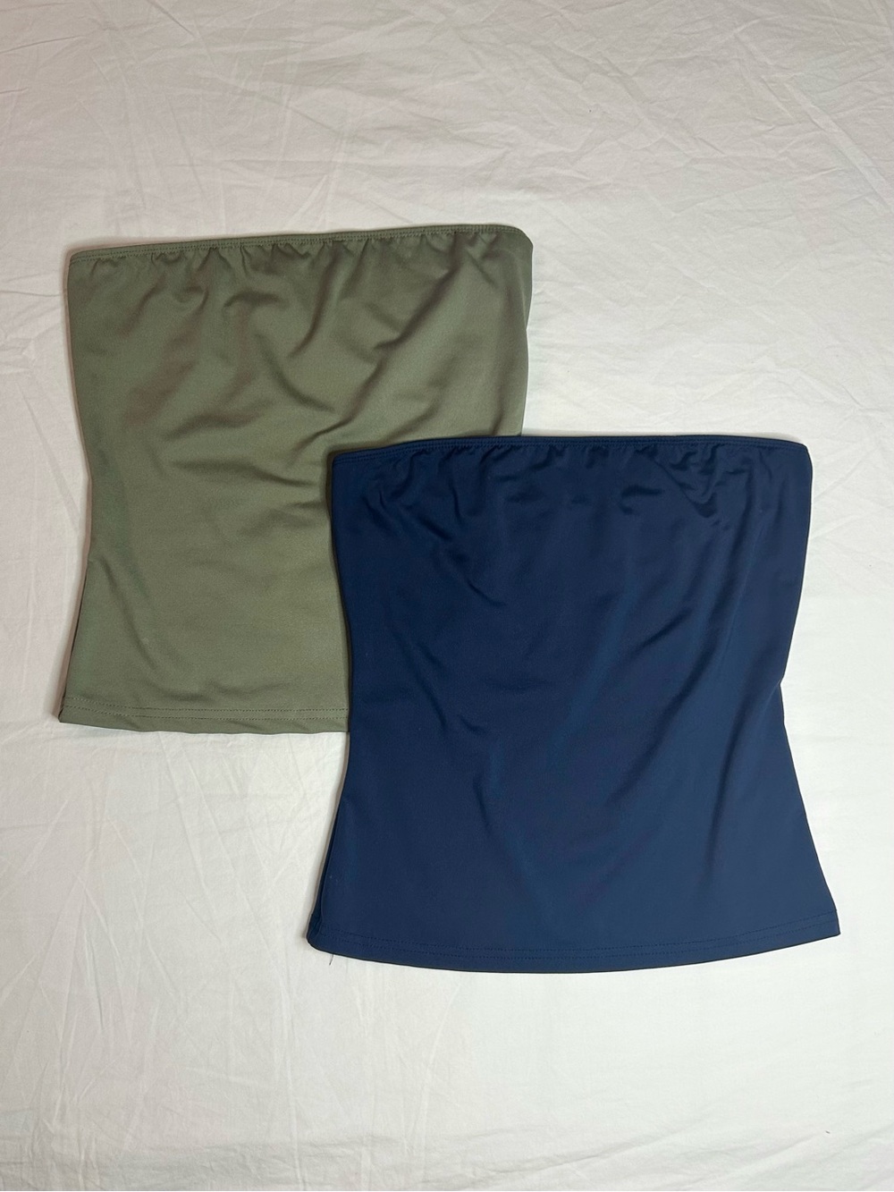 Sage Green & Navy Blue Tube Top Bundle